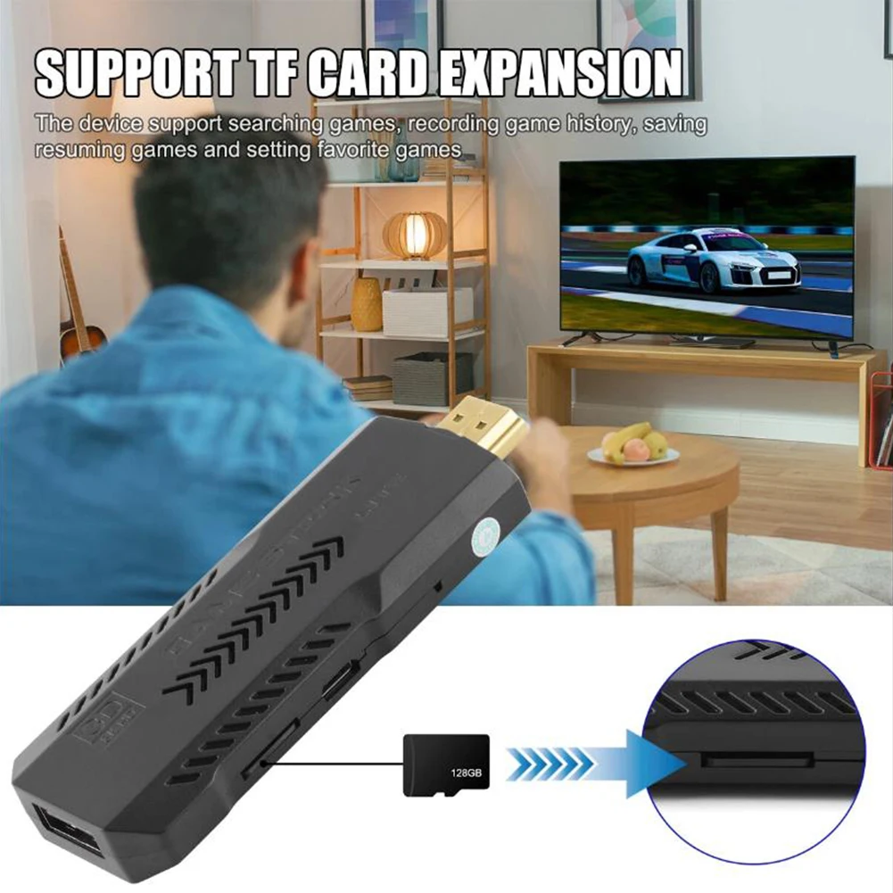 TV Handheld Game Console 58000+ Games Wireless Gamepads 50 Emulators Wireless Controller for PS1 N64 DC