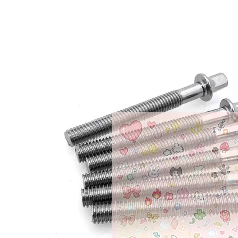 6Pcs New Strong M5 Metal Drum Tension Rods Lug Bolts With Washers For Jazz Drum Repair