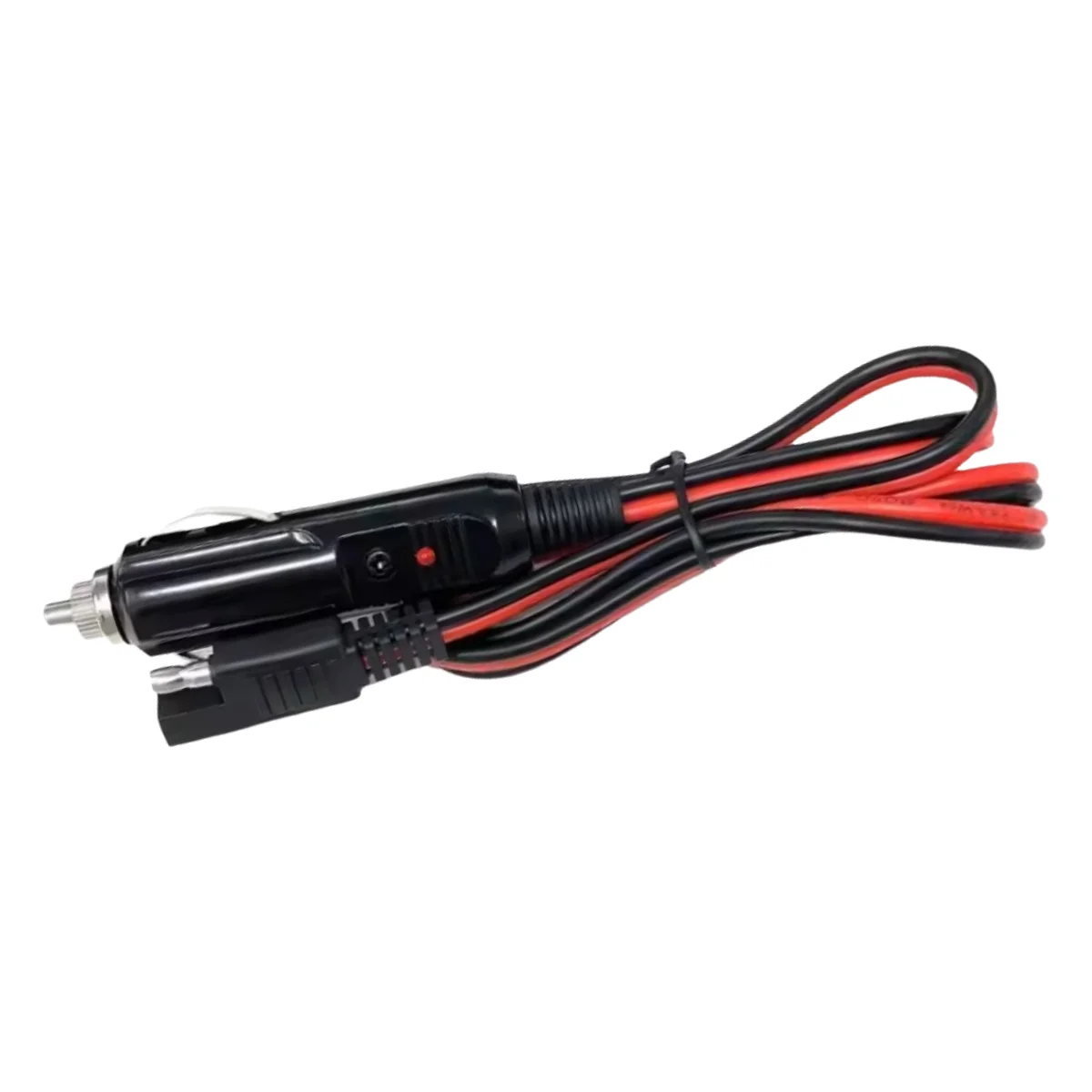 1M 15A 14AWG Car Cigarette Lighter Male to SAE Plug Battery Extension Cord Cable Pure Copper Wire for RV Solar Panel Motorcycle