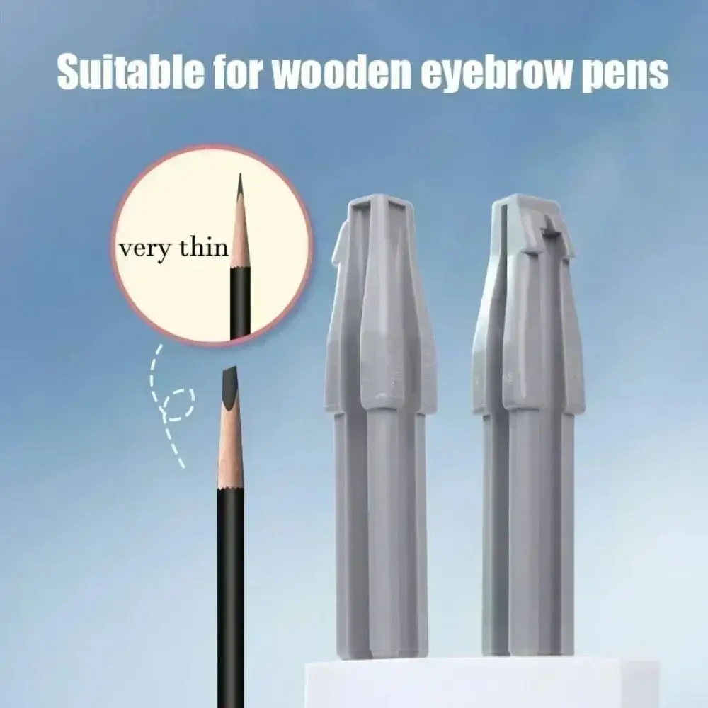 PP Wenkbrauwpotlood Slijpen Tool Eendenbek-vorm Grijs Wenkbrauwpotlood Shaper Cosmetische Potlood Slijpen Tool Makeup Tools