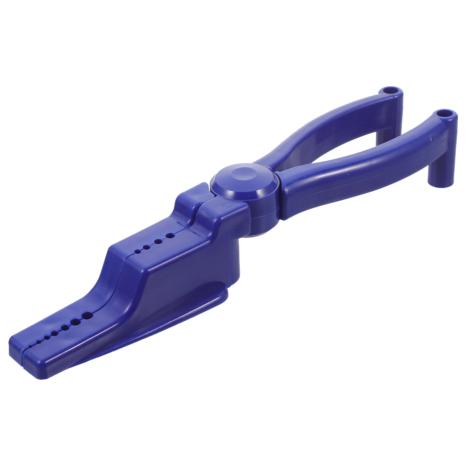 Nail Clamps Holes Portable Hand Tool Plastic Plier Handguard Hammering Aid Holder for Blue Fixing