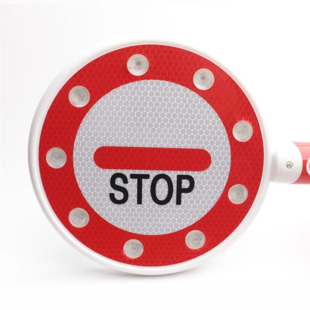 high-quality-reversible-handheld-stop-sign-reflective-led-traffic-sign-anti-shock-handheld-warning-sign-parking-lot