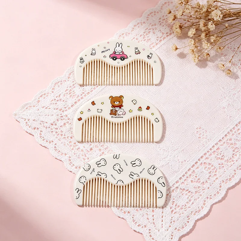Kawaii Miffy Cute Comb Portable Anti Static Hairdressing Comb Student Girl Portable Comb Gift Toy for Girl - view 3