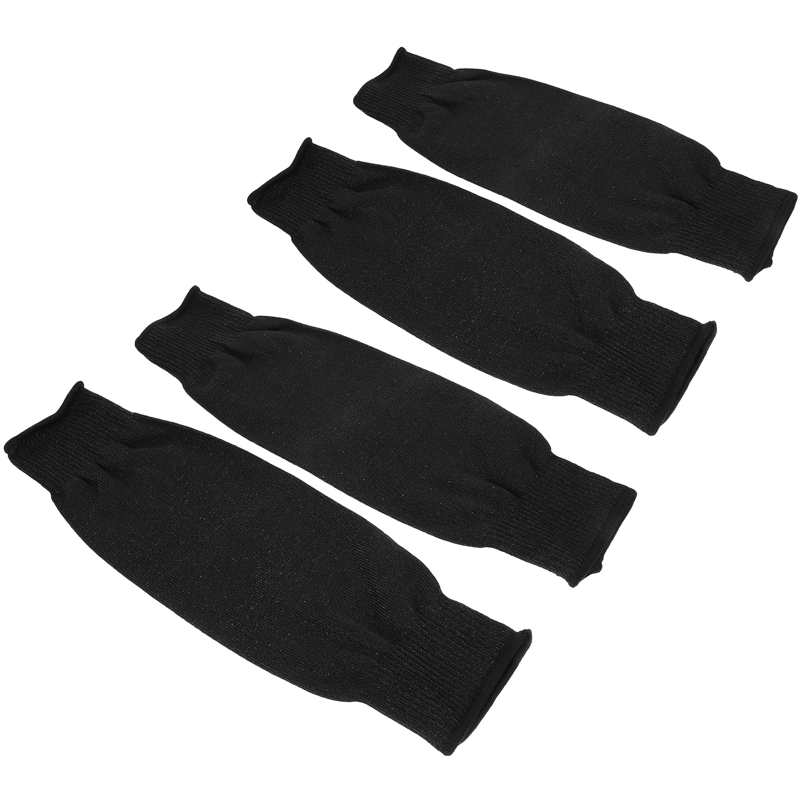 

2 Pairs Arm Sleeves 40cm Black No Thumb Hole Forearm Guards Men Women UV Protection Forearm Sleeves For Women Sports