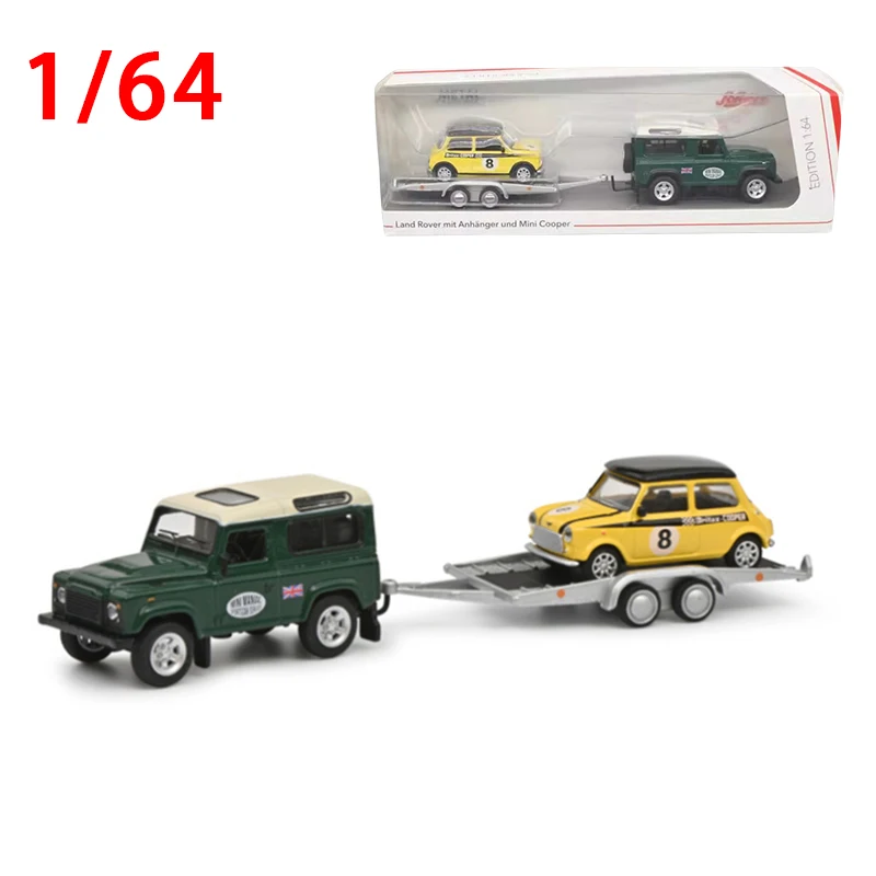 

Модель автомобиля Land Rover MINI MANIAC из литого металла в масштабе 1/64, игрушечные машинки для мальчиков, в оригинальной коробке