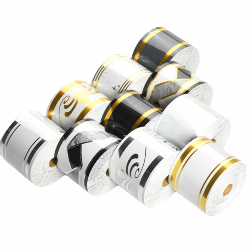 Thickening Foam Self-Adhesive Skirting Board Marble Pattern Self-Adhesive Design Waterproof Baseboard PVC Material