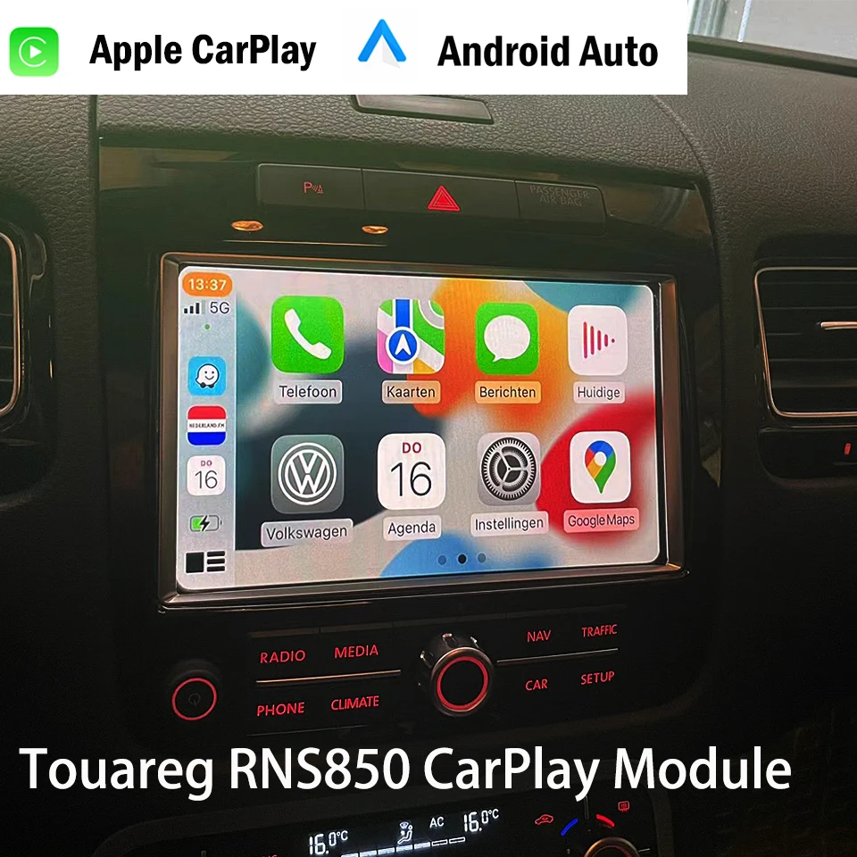 RNS 850 CarPlay Retrofit For VW Touareg Combine Android Auto Phone Mirror Link Car Navigation Module