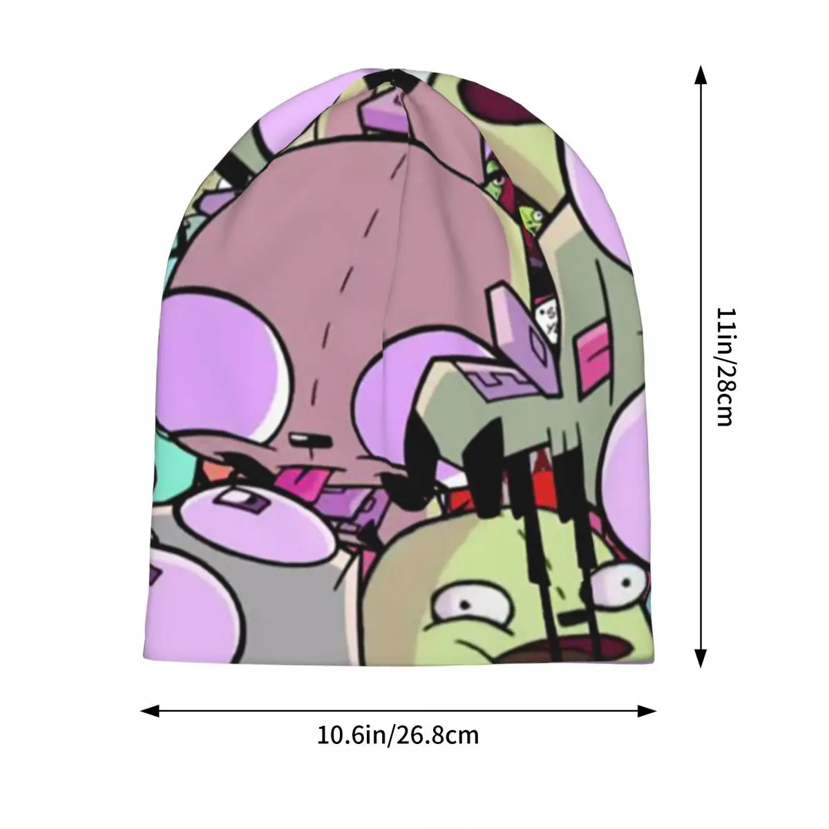 Invader Zim Madness  Unisex Adult Beanies Caps Knitting Bonnet Hat Warm Fashion Autumn Winter Outdoor Skullies Hats