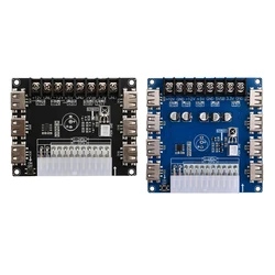 Scheda di Breakout dell'alimentatore ATX a 24 pin e Kit di custodia in acrilico modulo adattatore connettore di alimentazione supporto 3.3V/5V/12V 1.8V-10.8V