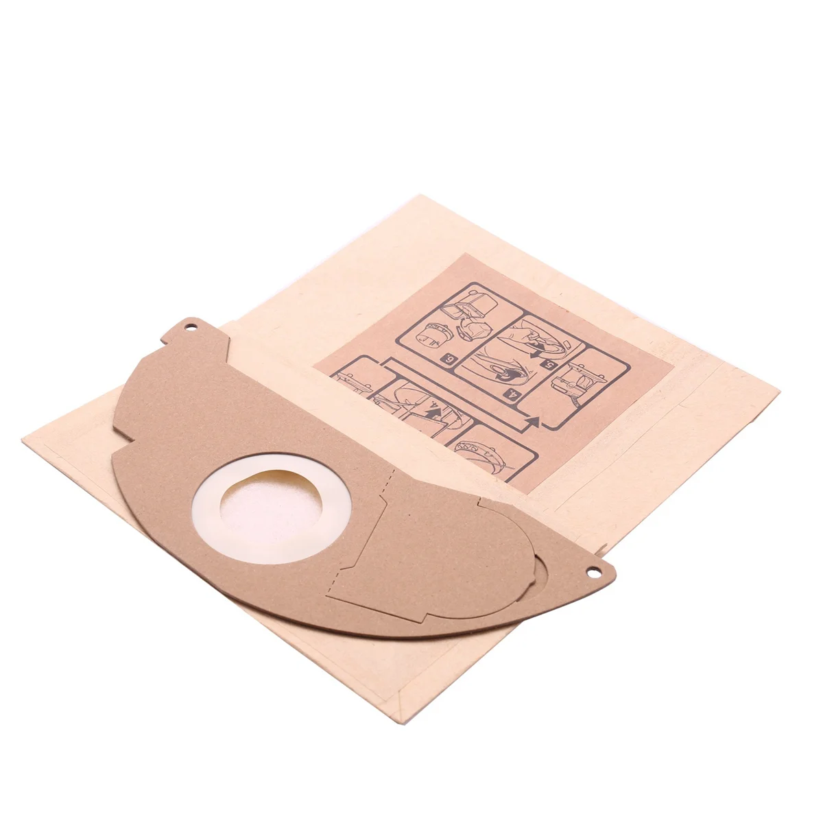 5Pcs/Set Vacuum Cleaner Paper Garbage Dust Bags for WD2250 A2004 A2054 MV2 Vacuum Cleaner Machine Accessory