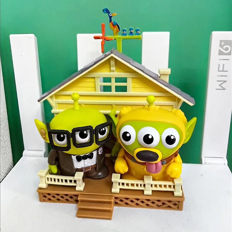 Toy Story Character Figurines Three Eyed Figurines Cross Dressing Flying House  Travelogue Scenes Toys Exquisite Birthday Gifts