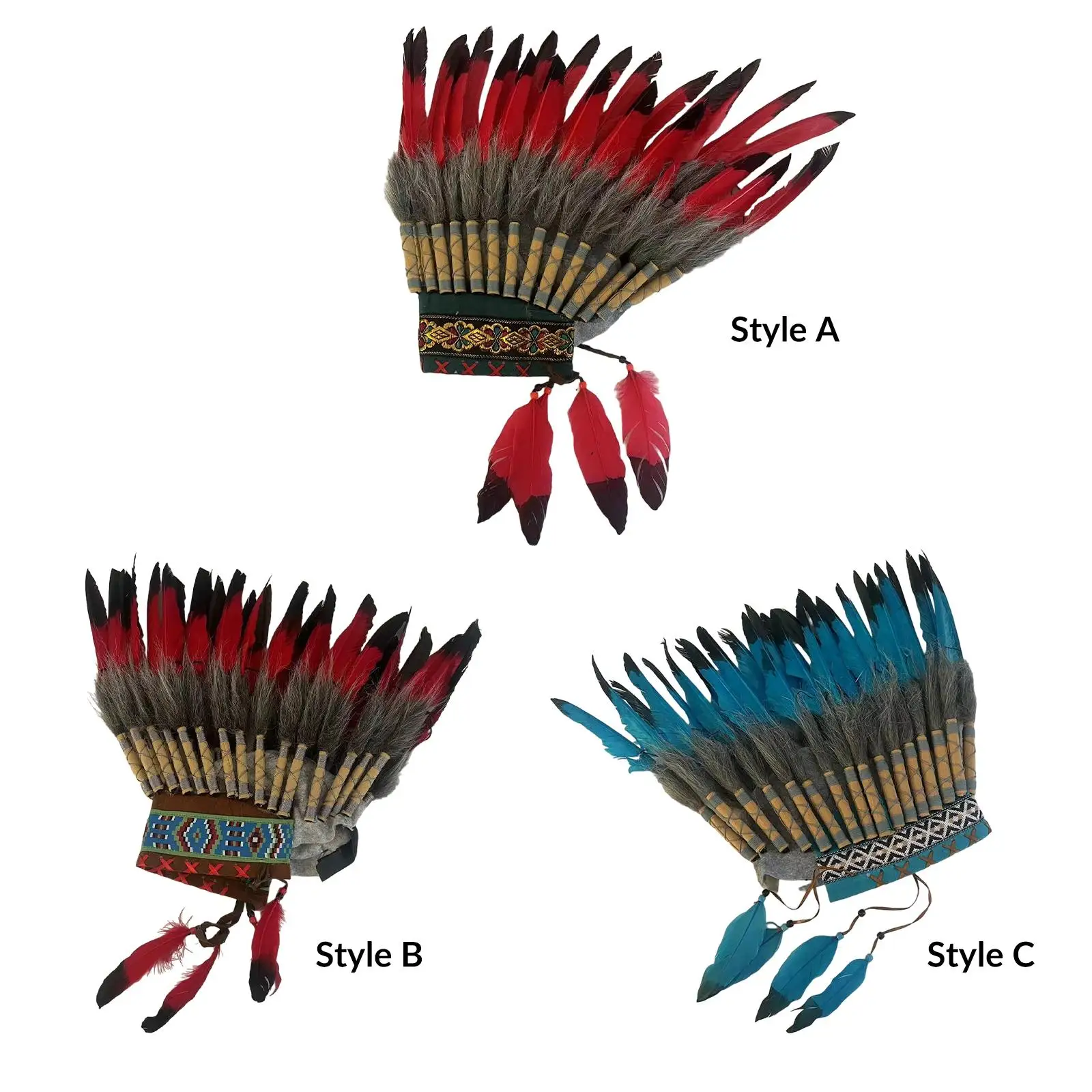 フェザーヘッドドレス-ユニークな装飾ヘアバンド-軽量ヘッドバンド-ドレスアップ用-フェスティバルをテーマにしたパーティー-バーレスク-カーニバル