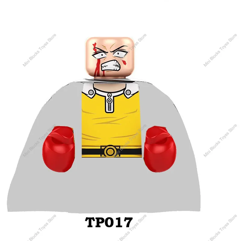 TP1002 One Punch Man Buliding Blocks Gerou Tatsumaki Genos Saitama Anime Mini-Figures Assembly Toys Kids Birthday Gifts