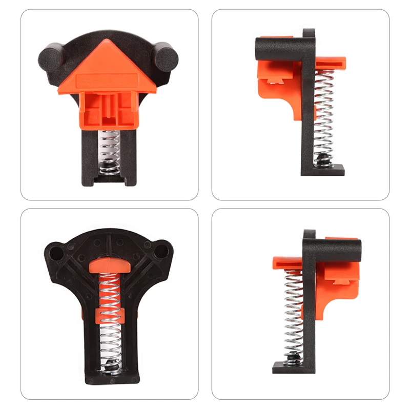 12PCS Woodworking Clamp Set 60/90/120 Degree Right Angle Clamp Corner Wood Hand Tools 90 Degree Right Angle Clamp Fixing Clips