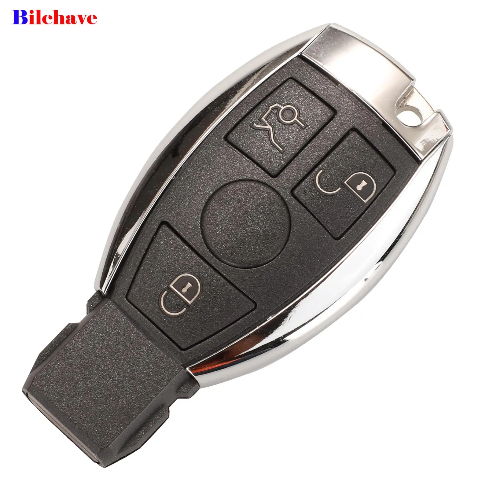 jingyuqin 3 Buttons 433Mhz Remote Car Key Fob For Mercedes Benz CLS W204 W202 W212 W211 W203 W205 Uncut Blade Replacement