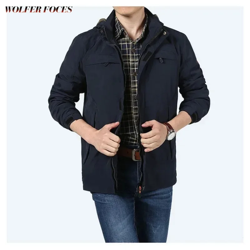 

Winter Jackets Hooded for Coat Mens Spring Leisure Camping Style Aesthetic Men's Clothing Mountaineering Sweat-shirt Windbreaker