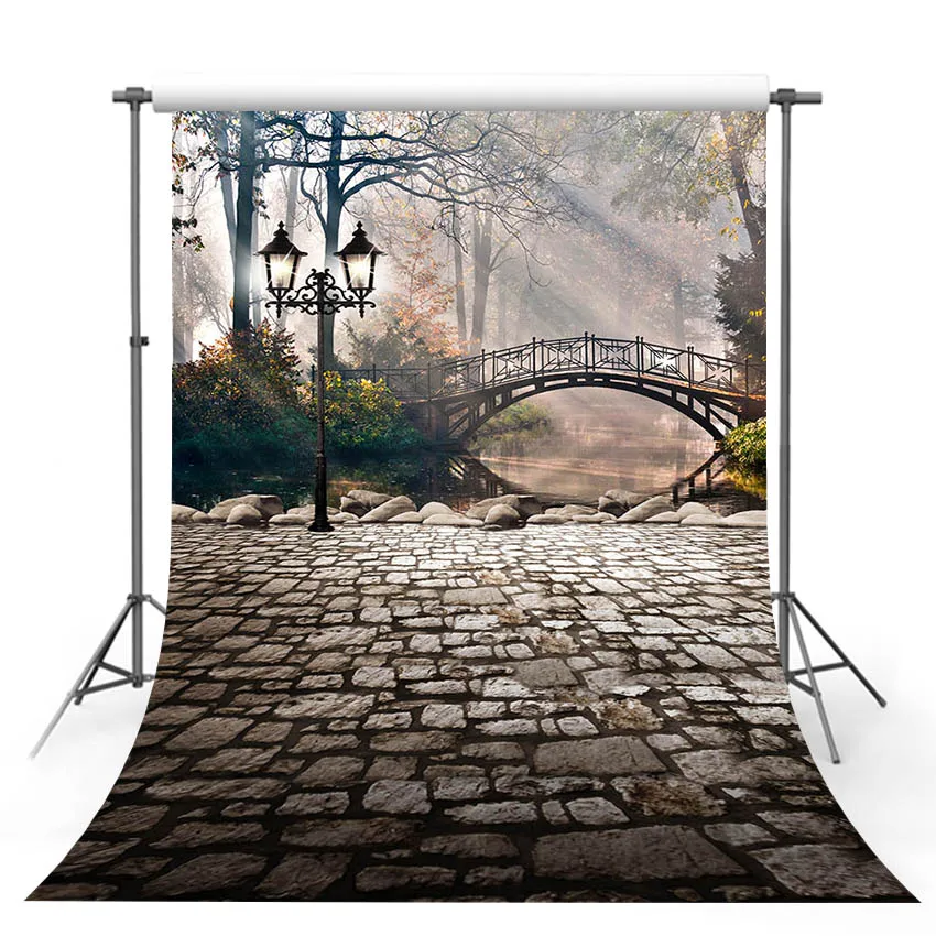 

Mehofond Photography Background Vintage European Arch Bridge Street Child Birthday Wedding Portrait Decor Photo Backdrop Studio