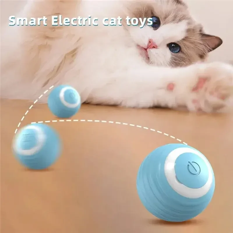 1Pcs Cat Teaser Ball Pet Toy Ball Gravity Rolling Ball Cat Self Indulgence Ball Bite Resistant And Stress Relieving