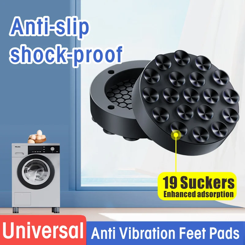 4Pcs Anti Vibration Feet Pads Waterproof Legs Slipstop Silent Skid Raiser Mat Washing Machine Support Dampers Stand Furniture