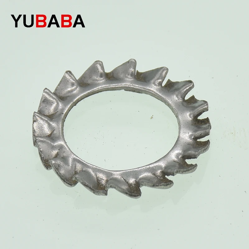 

DIN6798A M2.5 M3 M4 M5 M6 M8 M10 M12 M14 M16 M18 M20 304 Stainless Steel Washers External Toothed Gasket Serrated Lock Washer