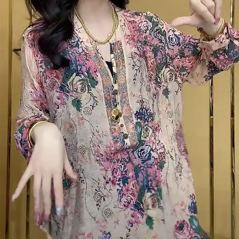 Spring Summer Women Fashionable Trendy Chinese Style Sun Protective Shirt