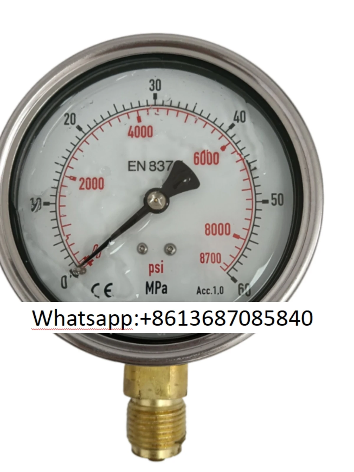 Pressure gauge EN837-1 Germany MBB10B-600-1 100 disc radial 60MPA