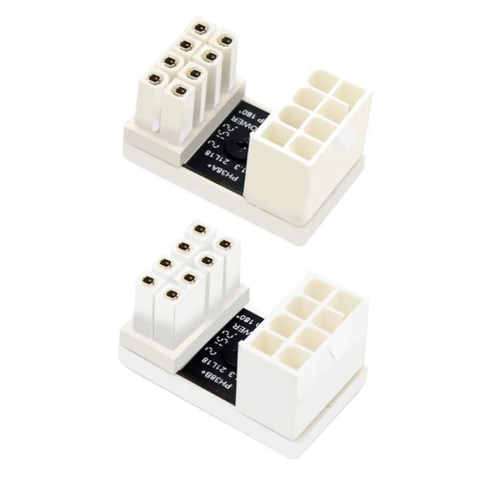 180 Degree 8 Pin Power Supply Adapter Desktop Computer U Shaped 8 Pin Female To 8 Pin Male Adapter Accessories for Graphics Card