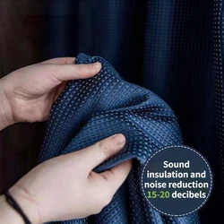 Cortinas simples insonorizadas, cortinas opacas con reducción de ruido, gruesas para sala de estar, comedor y dormitorio, novedad de 2024