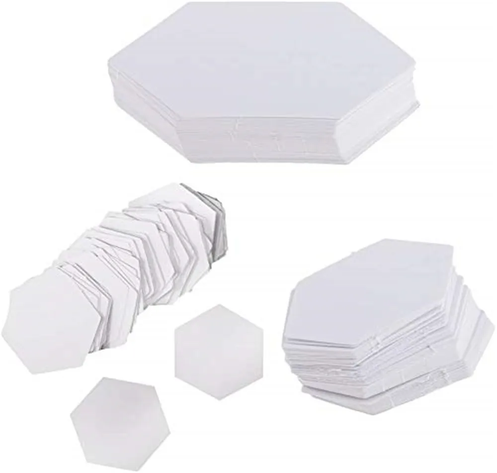 300 Stück sechseckige Papierquilt-Vorlagen, Papierstück, DIY-Patchwork, 12 mm, 22 mm, 26 mm – Detail 2