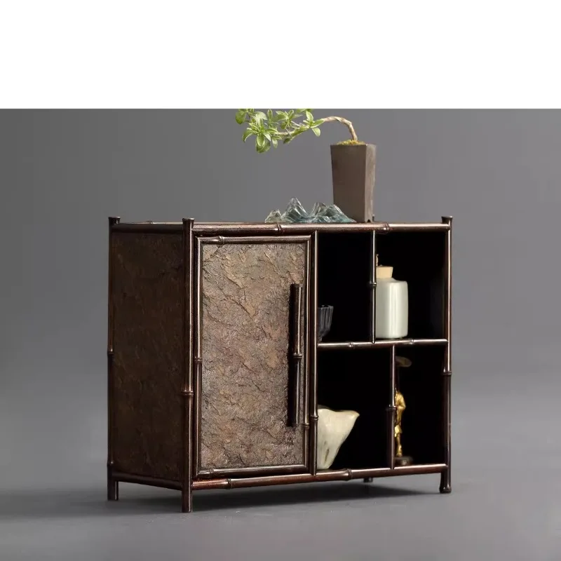 Artificial rock tea cabinet, Duobaoke miniature bogu frame, small ornament tea set storage display stand
