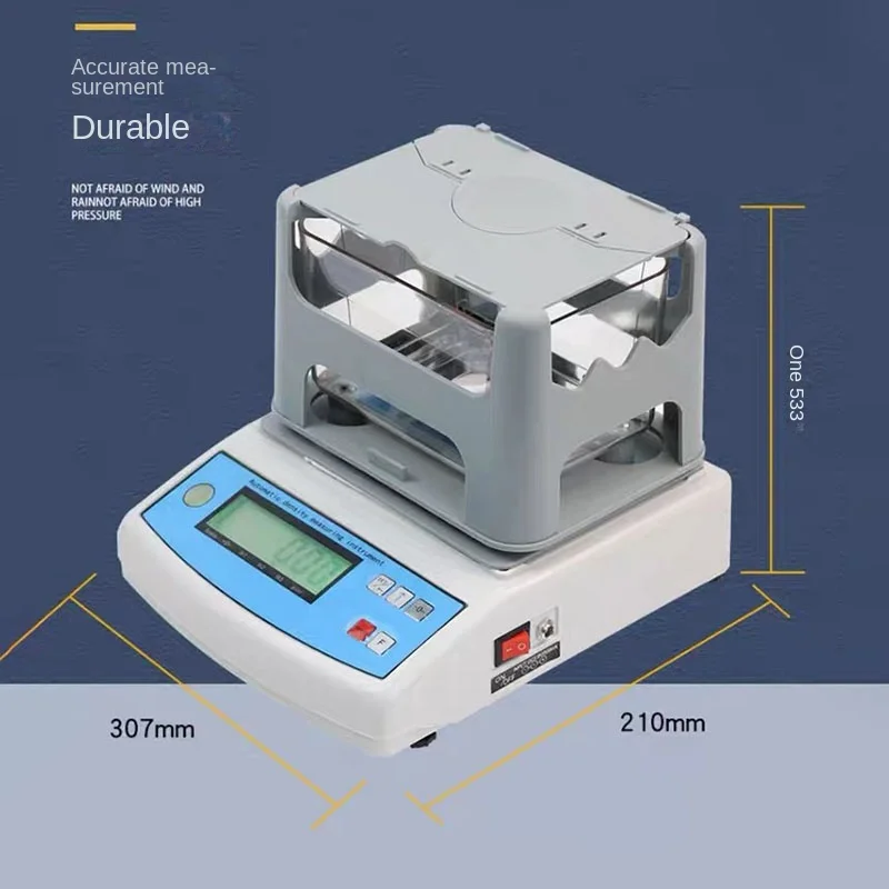 Solid Density Meter 300G 0.01G Precious Metal Gold Rubber Plastic Small Particle Density Purity Tester Density Meter Automatic