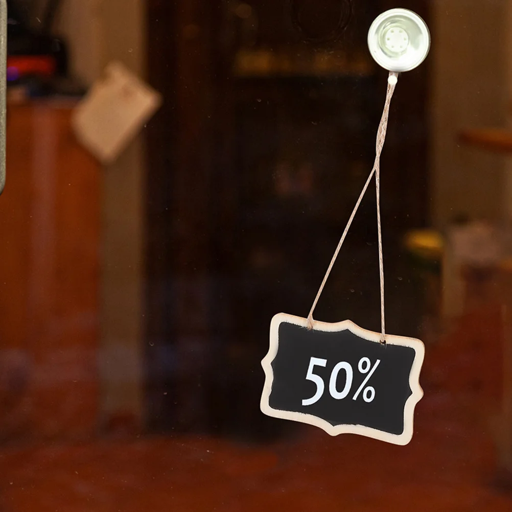 

20Pcs Small Wooden Chalkboard Mini Blackboard Signs Message Board Menu Display Board for Cafe Restaurant Bakery Home