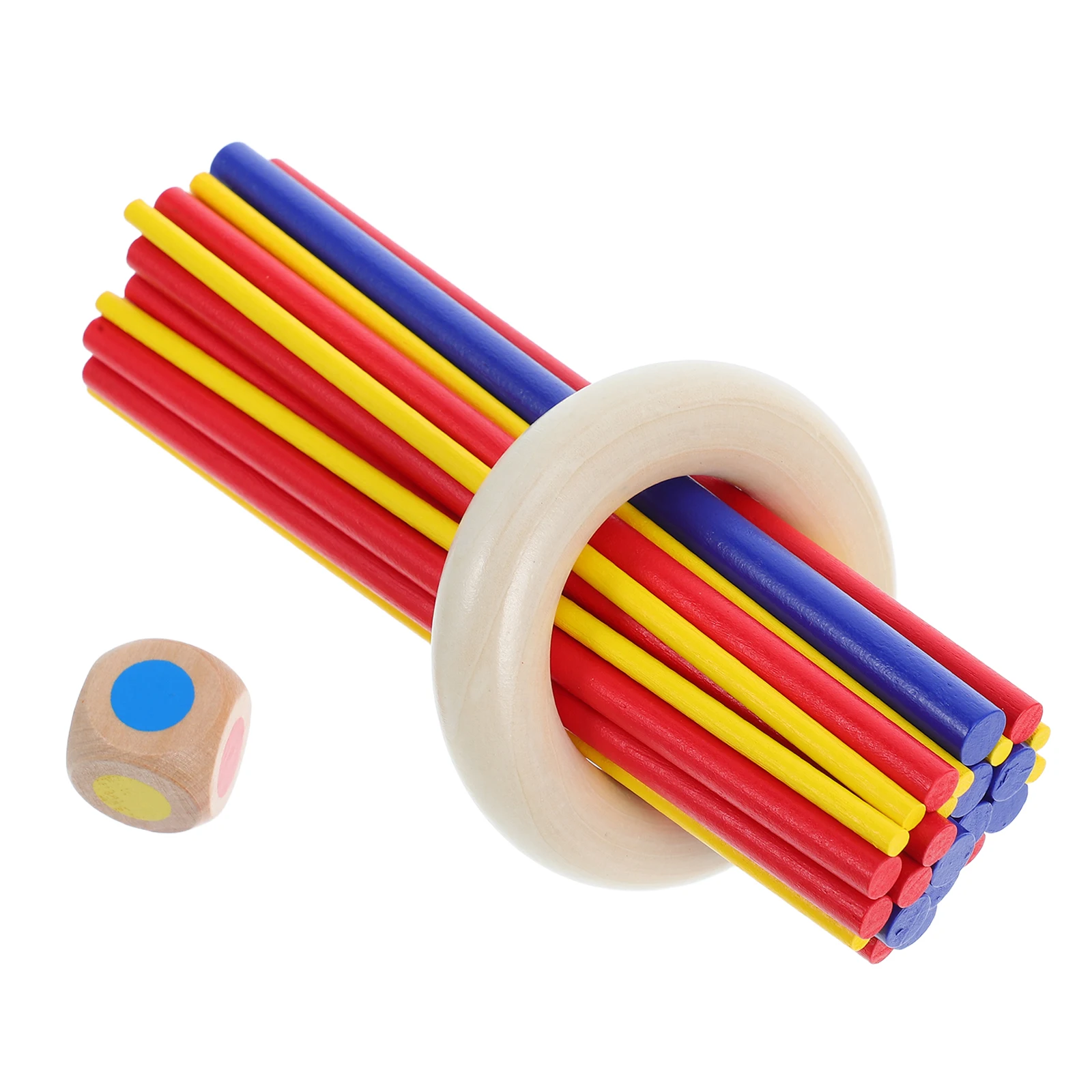 1set Bunte Holz Stick Ziehen Spiel Familie Bindung Logisches Denken Balance Spielzeug Tragbare Kaffee Tisch Spiel