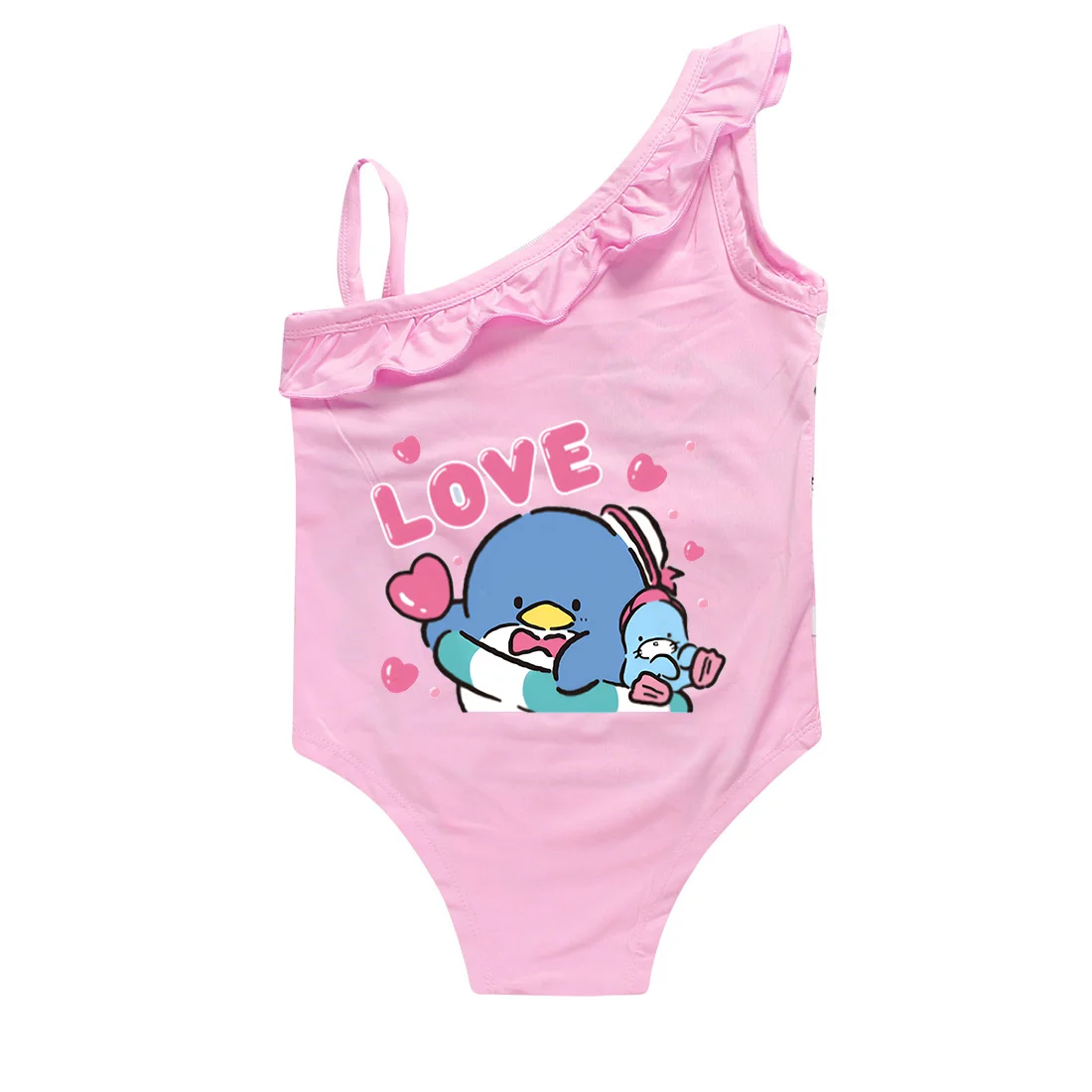 MINISO-Maillot de bain une pièce tuxedosam pour fille, tenue de bain pour enfants de 2 à 9 ans