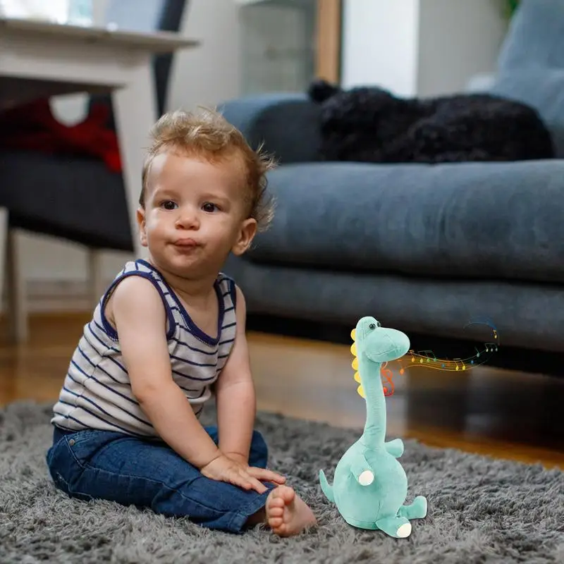 Dancing Dinosaur Toy Interactive Toys Multi-Functional Walking Dinosaur Toy Repeats What You Say Stuffed Animal Plush Toy