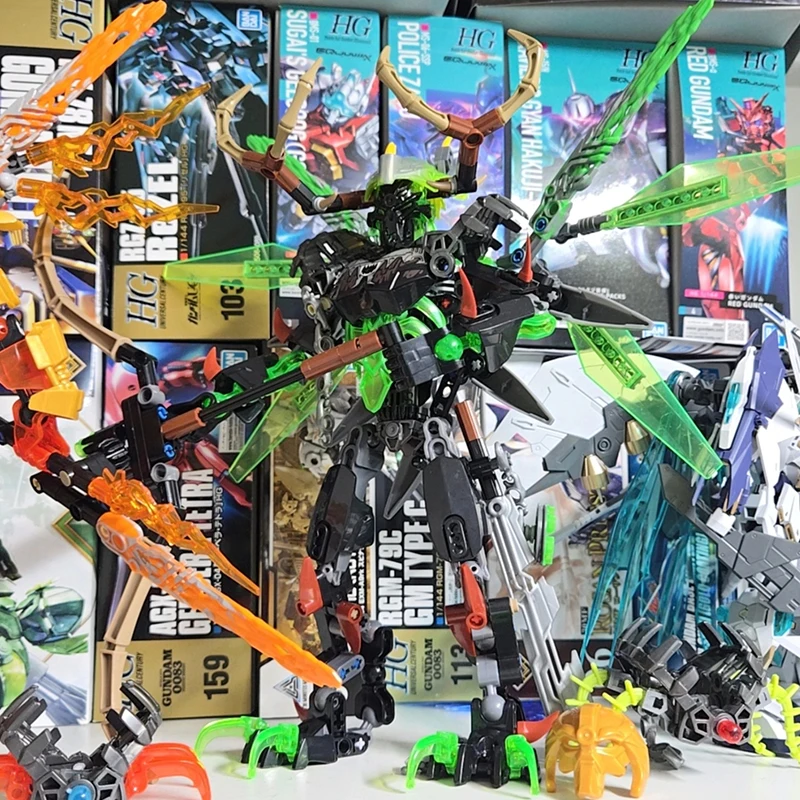 2025 Bionicle Mask Maker bloques de construcción Ekimu Umarak Tahu bloques de construcción monstruo guerreros combinados ladrillos juguetes para niños regalos