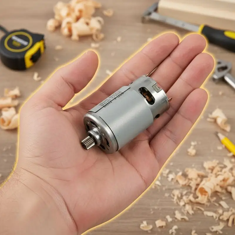 Compact 21V RS550 DC Motor with 28000RPM and 14/12 Teeth Gear for Electric Saw Use image 6