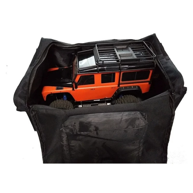Large Capacity Dustproof Handheld Storage Pouch for 1/10 & 1/8 Scale RC Drift Crawler, Carry Bag for Remote Control Model Car