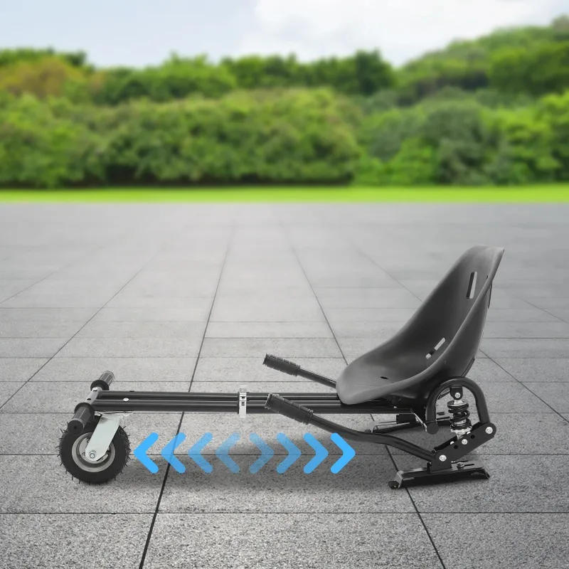 Child adult riding chair kit, dual shock absorbers and balanced scooter pole, adjustable air cushion board seat accessories