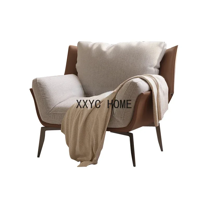 

Italian Minimalist Couch Personality Living Room Balcony Light Luxury Modern Minimalist Single Couch