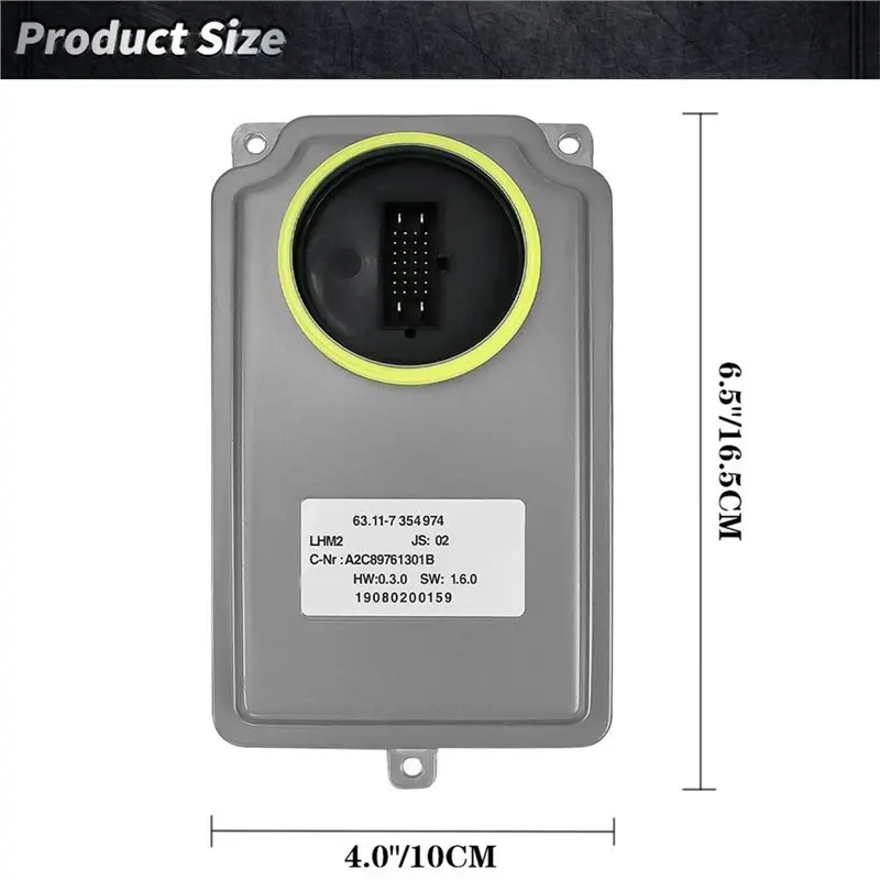 LED Headlight Driver Control Module For BMW 5 Series F10- Part Numbers 63117354974 7354974