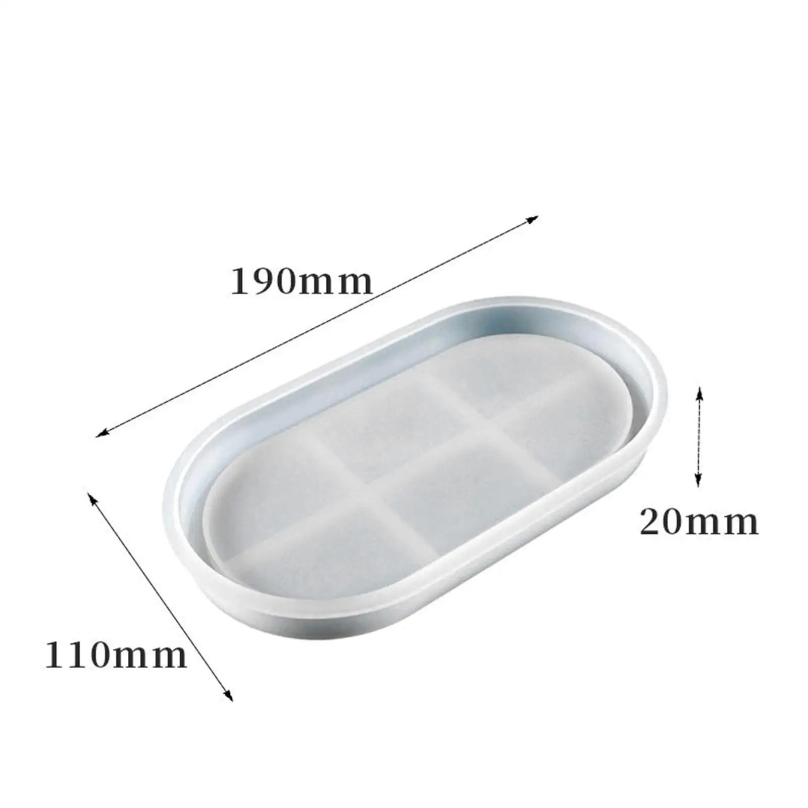 DIY Epoxy Resin Tray Casting Creative Jewelry Making Ring Trinket Dish Silicone for Dresser Countertop Ideal Present