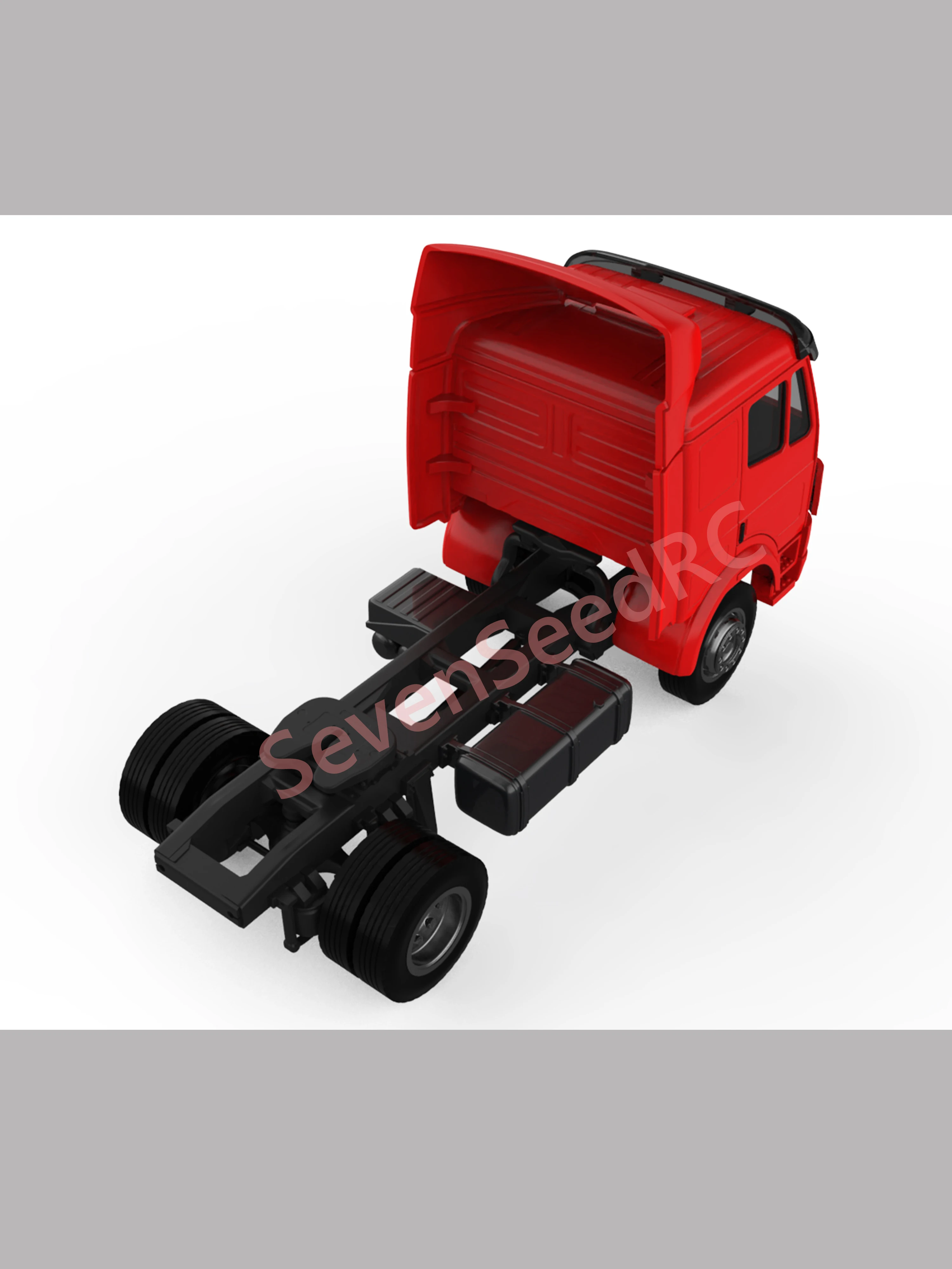 Camión impreso en 3d, techo bajo, serie SK Mrcds Eurocab 1/14, modelo de punto estático JDM Tamiya Lesu Lxy Scaleclub SCX10 Trx Crossrc