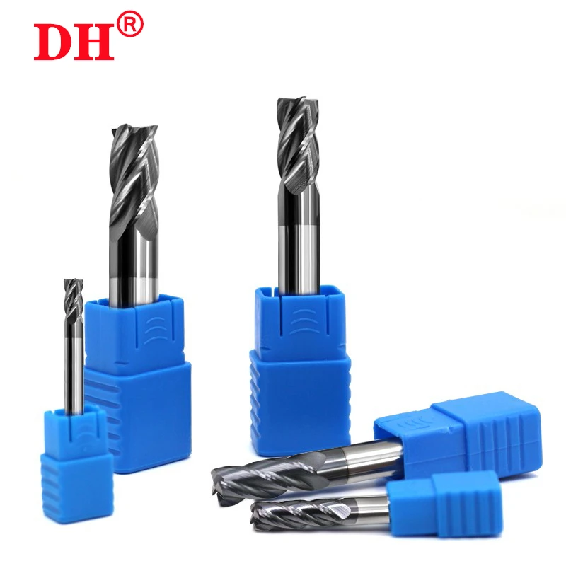 HRC50 4-Flute Coating Flat End Mill cutter Tungsten Steel Carbide Milling Cutter For CNC Mechanical Machining Endmills Tools