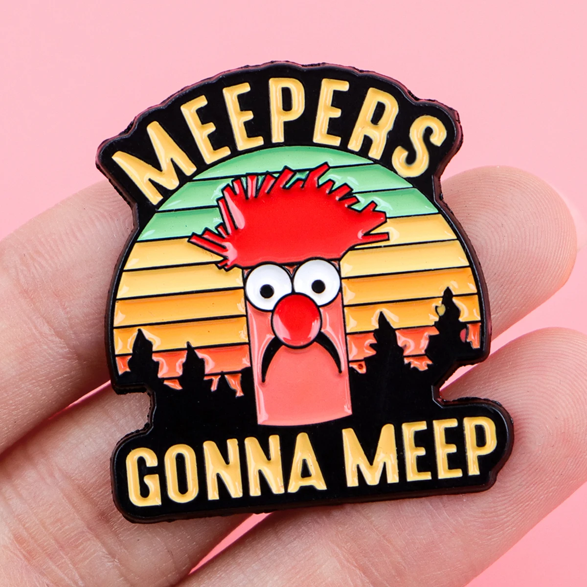 الكرتون تحت عنوان المينا دبوس روح الدعابة بروش الصنوبر التلبيب شارة بدبابيس على ظهره الملابس والاكسسوارات مجوهرات الأزياء أصدقاء الهدايا #3