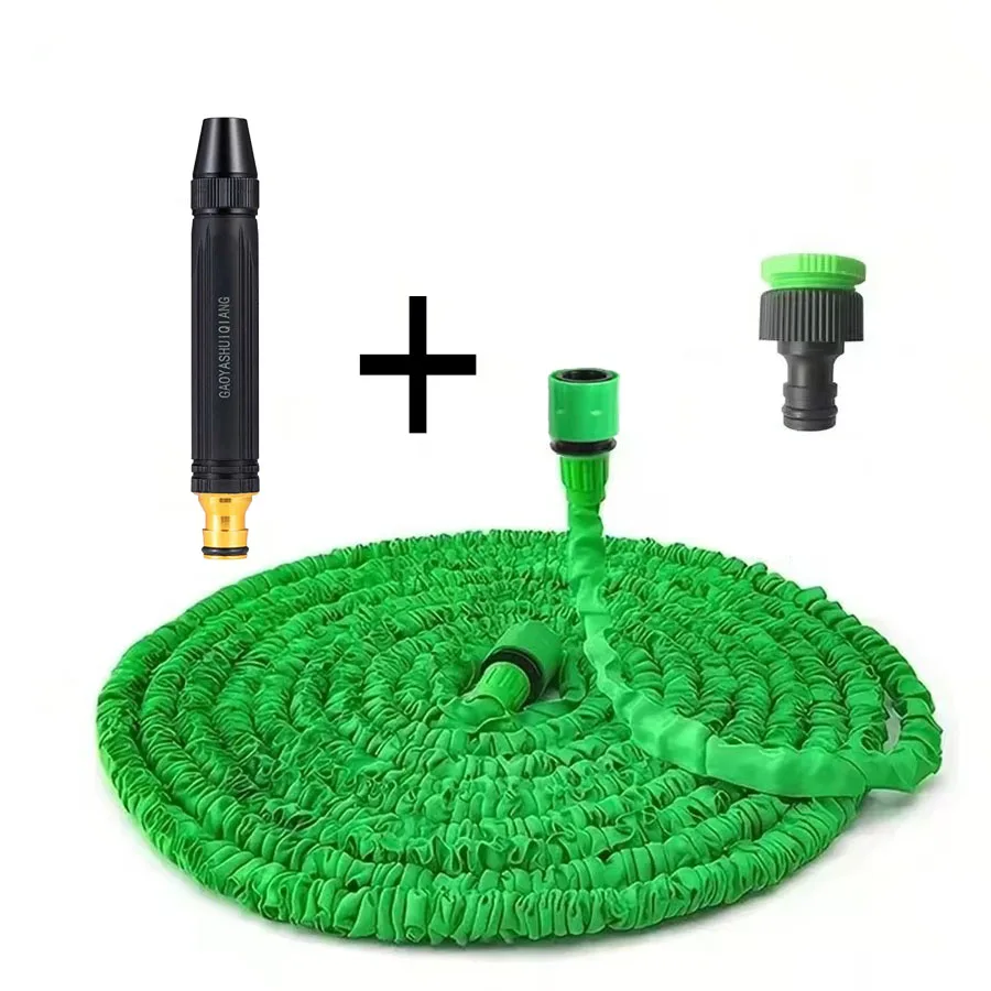 25FT-200FT Uitbreidbare Magische Slang Huis Tuin Watering Waterleidingen Hogedruk Wasstraat Schoonmaken Waterpistool Tuinieren Levert