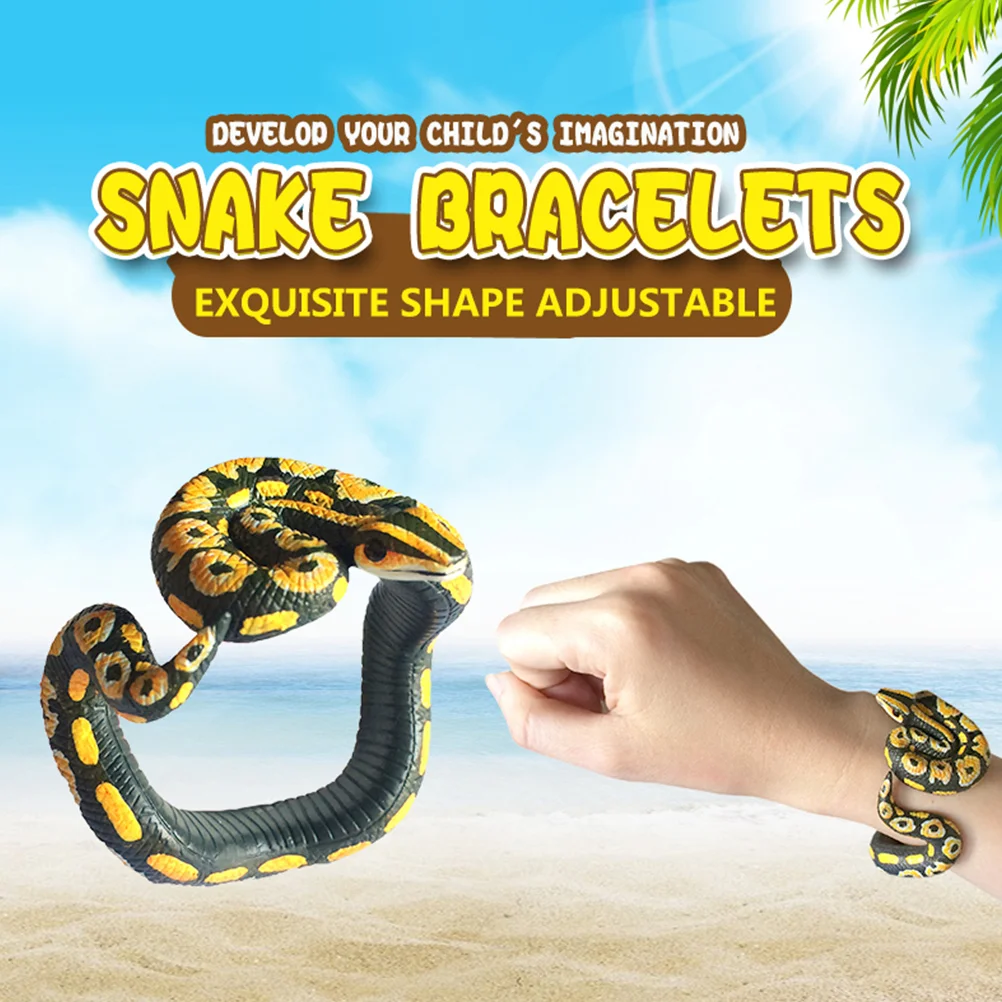 Kids Bracelet Childrens Children’s Creepy Fake Snake Simulation Halloween