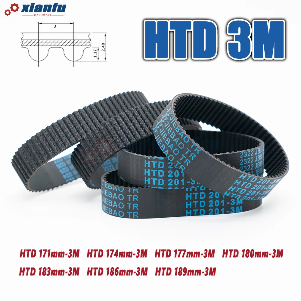 إطار حزام HTD بطول 3 أمتار من المطاط من من من من من نوع HTD #5