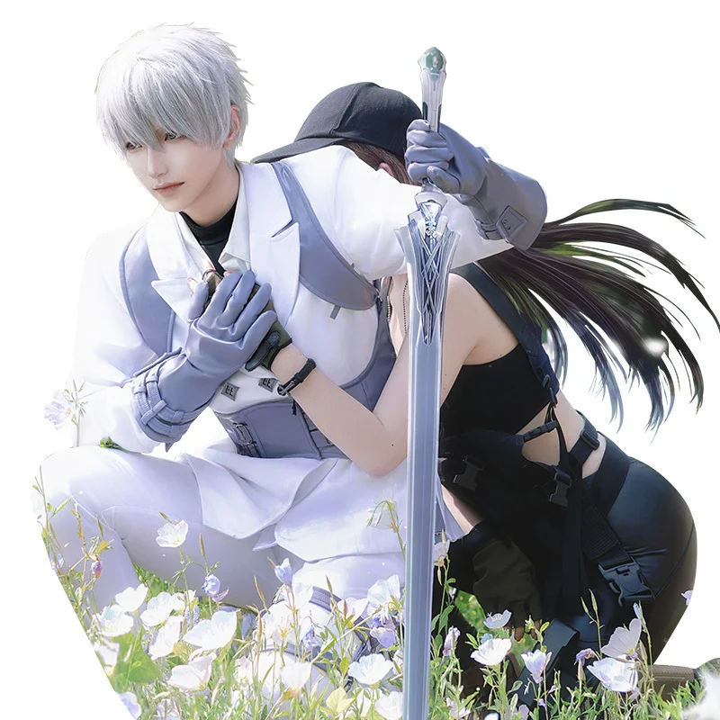 

BoyFirend Bunny Suit Unisex Anime Game Cosplay Clothes Halloween Mens Cosplay Game Love And Deepspace Xavier Cosplay Costume Wig