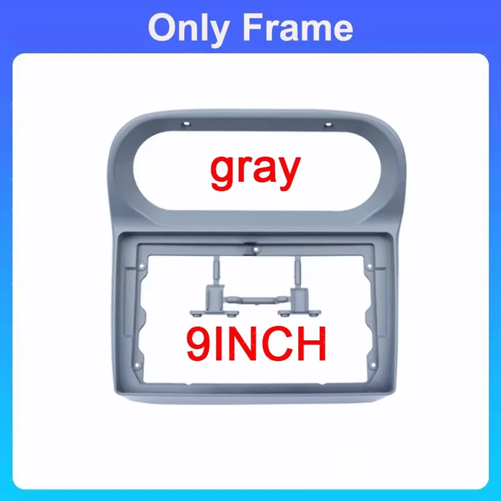

9-дюймовый автомобильный радиоприемник для Renault Twingo 2005-2013, зеленый/матовый черный/серебристый стерео панель приборной панели, рамка 2 Din DVD, Android-плеер